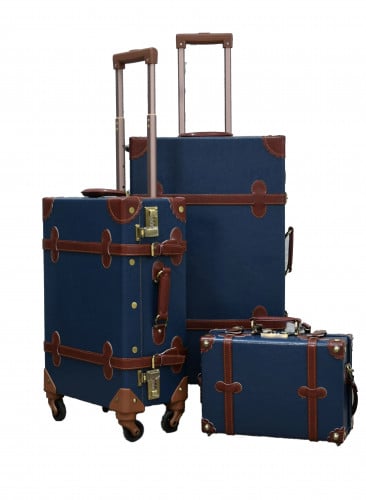 مجموعة شنط سفر كلاسيكية للنساء والرجال ، مجموعة من...