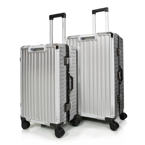 طقم شنط سفر ثلاثة قطع ABS مع إطار و زوايا ألومنيوم...