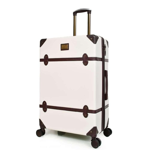 شنط سفر فايبر كلاسيكية – طقم 4 قطع باللون الأبيض و...