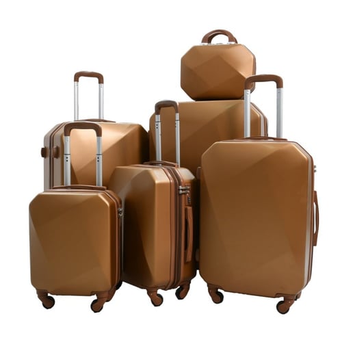 مورانو مجموعة حقائب سفر بعجلات دوارة مكونة من 6 قط...