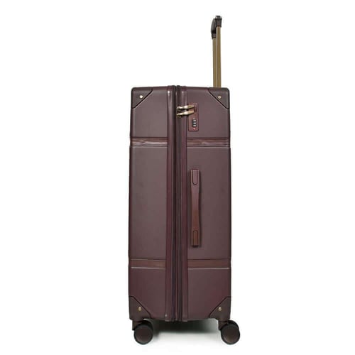 شنط سفر فايبر كلاسيكية – طقم 4 قطع لون كوفي