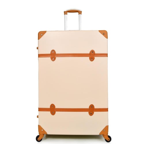 طقم حقائب سفر بعجلات من 5 قطع و 7 قطع بيج بني