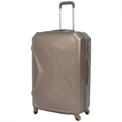 شنط سفر فايبر 4 قطع لون ذهبي