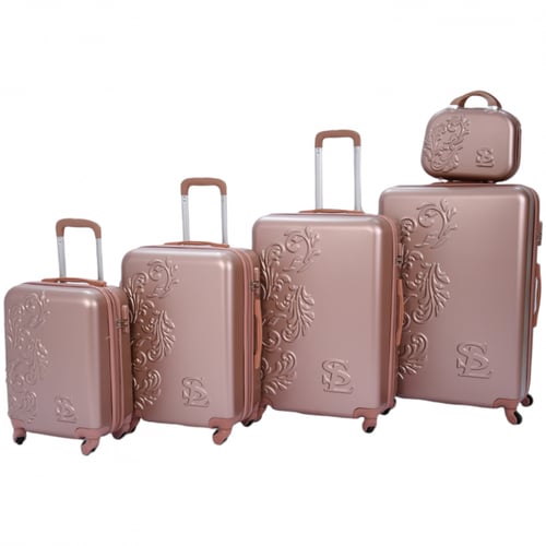 طقم شنط فايبر 6 قطع بعدة الوان