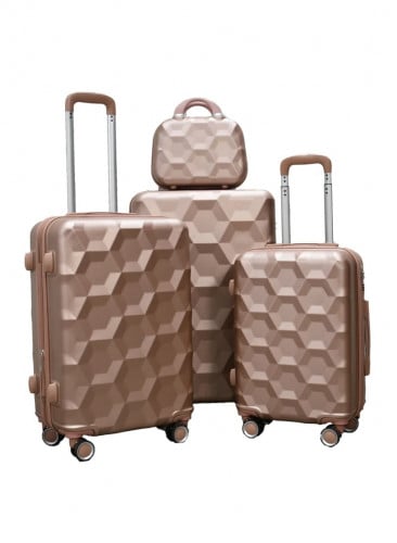 شنط و حقائب سفر من مورانو مكونه من 4 قطع روز قولد