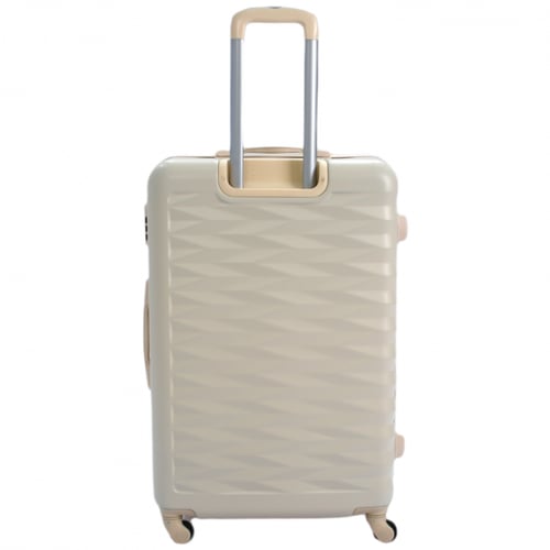 حقائب سفر فايبر 4 قطع لون بيج غامق بشكل مميز