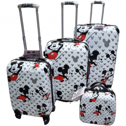 شنط سفر ميكي ماوس 4 قطع 3 الوان