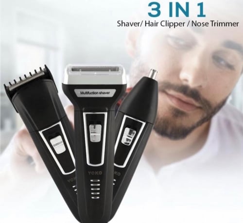 ماكينة حلاقة وتنعيم 3في 1 من ماركة yoko ضمان سنتين