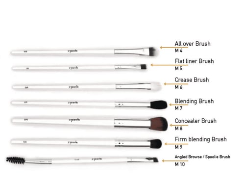 مجموعة فرش للعين والحواجب من ماربل - 7 فرش