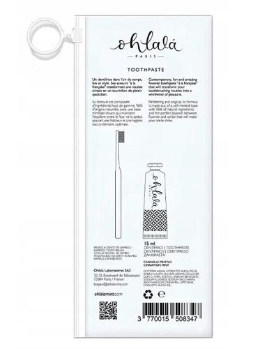 مجموعة Ohlalá الميني للسفر - معجون أسنان القرفة وا...