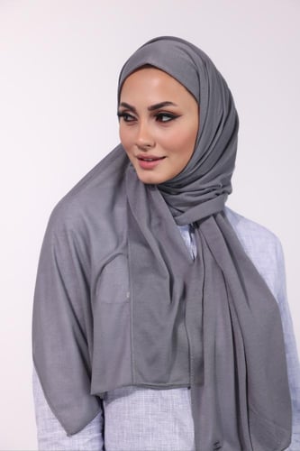 طرحه شاش تركي- رمادي غامق