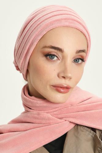 توربان شتوي فرو خفيف مع سكارف