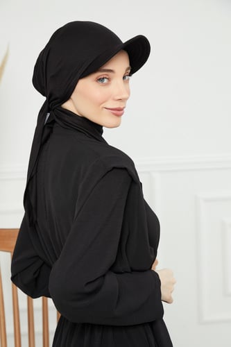 توربان كاب ربط من الخلف - اسود