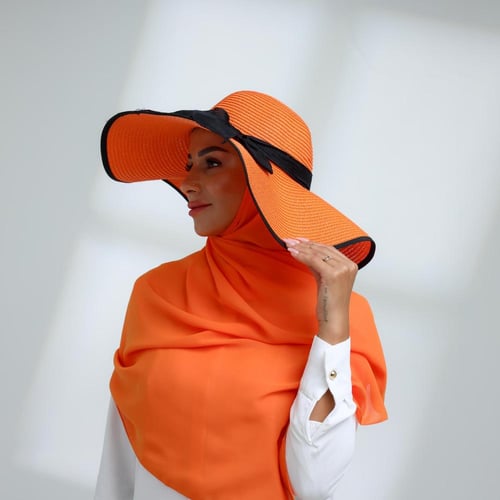 طقم قبعة كاملة مع طرحة صيفية