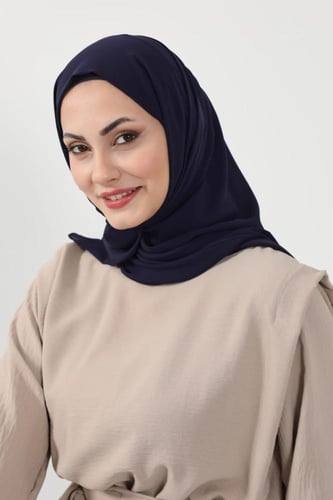 حجاب شيفون بمغناطيس وقبعة جانبي