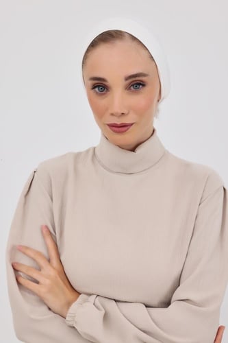 توربان شيفون مع قبعة داخلية