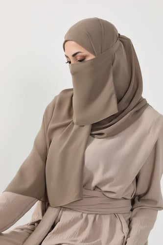 طقم طرحة ولثام 13