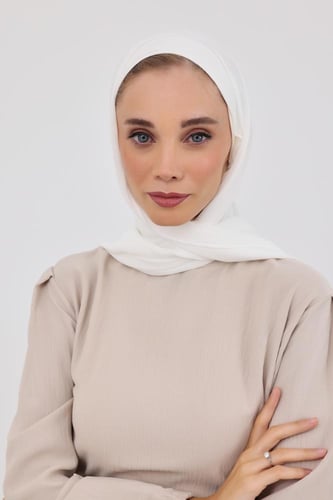 توربان شيفون مع قبعة داخلية