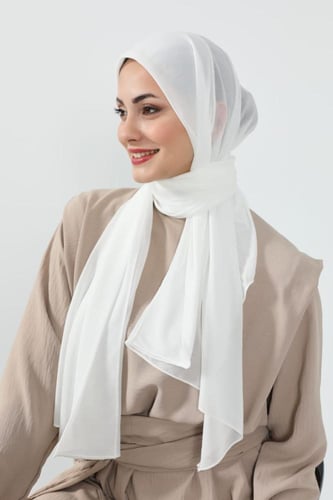 طرحة كرنشي مخيطة