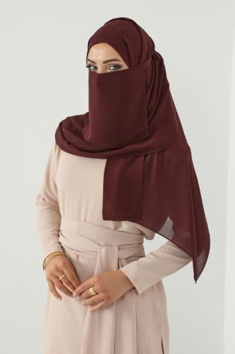 طقم طرحة ولثام ربط