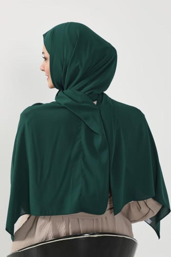 حجاب شيفون بمغناطيس وقبعة بالوسط