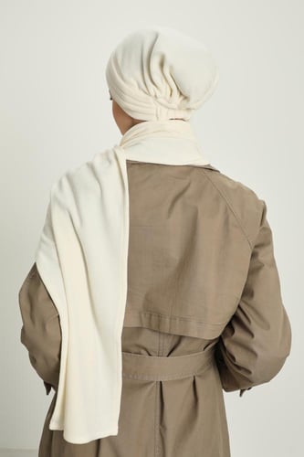 توربان شتوي فرو خفيف مع سكارف