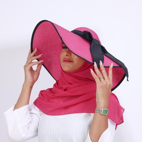 طقم قبعة كاملة مع طرحة صيفية