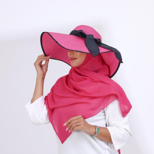 طقم قبعة كاملة مع طرحة صيفية