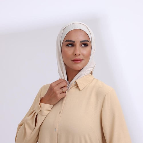 طقم طرحة مفتوحة مثلث مع قبعة