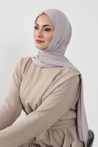 حجاب شيفون بمغناطيس وقبعة بالوسط