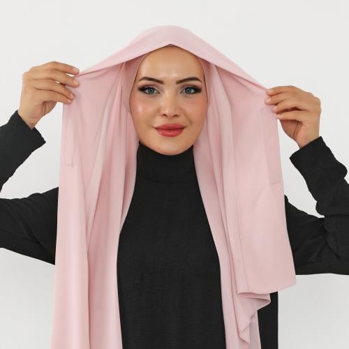 حجاب شيفون بمغناطيس وقبعة جانبي