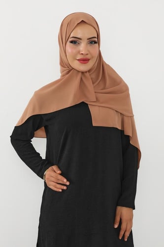 حجاب شيفون بمغناطيس وقبعة جانبي