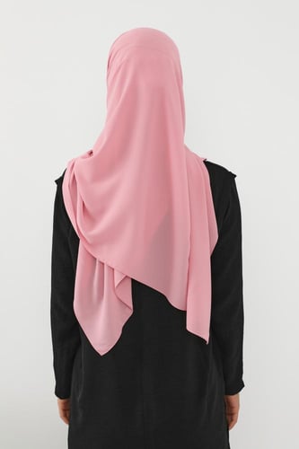 حجاب شيفون بمغناطيس وقبعة جانبي