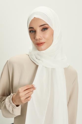 طرحة شيفون مع قبعة كاملة مشبوكة