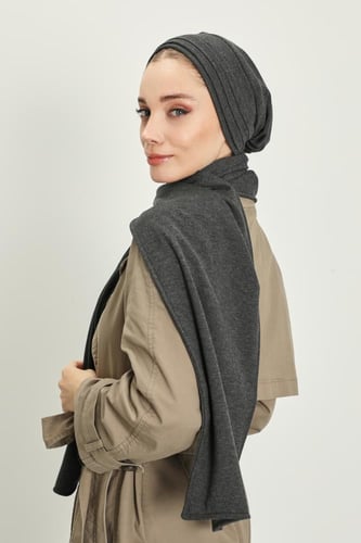 توربان شتوي قطني ثقيل مع سكارف