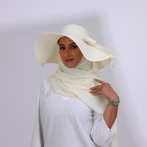 طقم قبعة كاملة مع طرحة صيفية