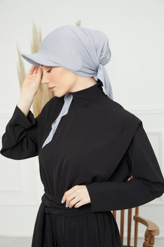 توربان كاب ربط من الخلف - رمادي