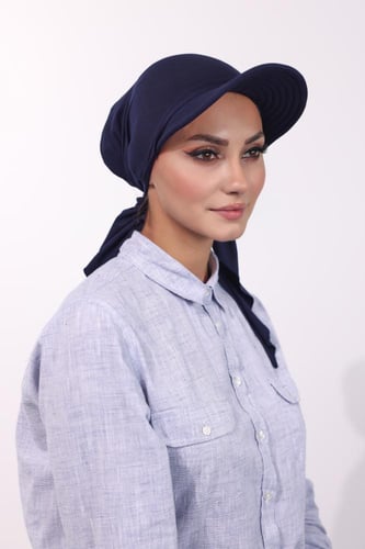 توربان كاب ربط من الخلف-كحلي