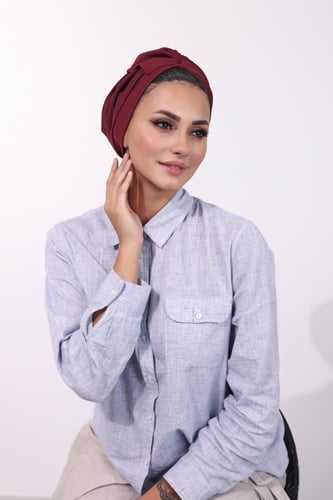 توربان قطني قابل للتعديل- عنابي