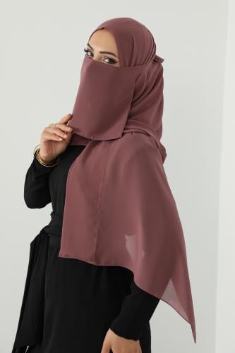 طقم طرحة ولثام ربط