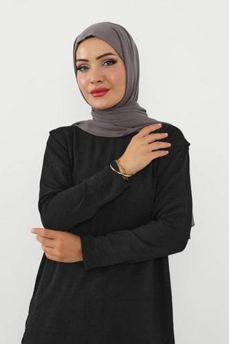 حجاب شيفون بمغناطيس وقبعة بالوسط