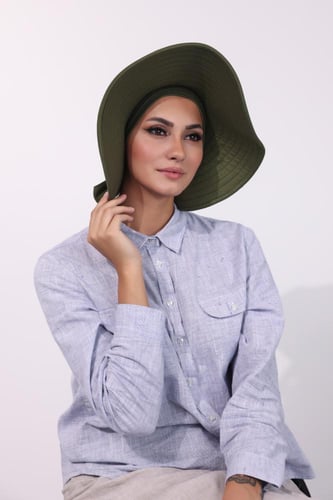 حجاب الشاطئ مع توربان