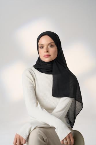 طرحة جاهزة مع مطاط - قصير جهة اليمين