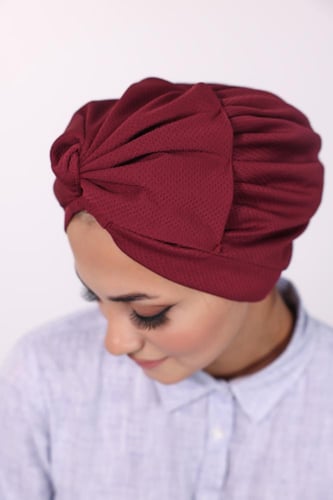 توربان قطني قابل للتعديل- عنابي