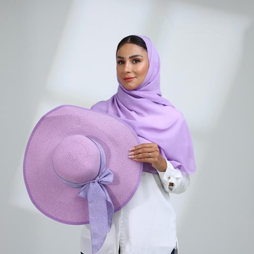 طقم قبعة كاملة مع طرحة صيفية