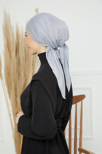 توربان قطني ربط من الخلف - رمادي