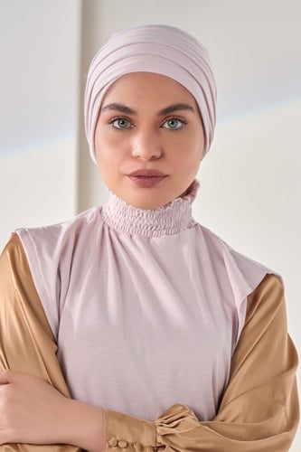 تغطية الرقبة زم - وردي فاتح أو لحمي