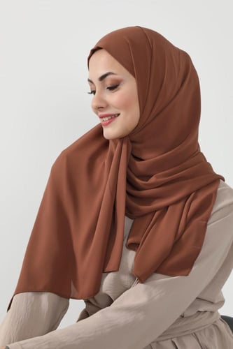 حجاب شيفون بمغناطيس وقبعة جانبي