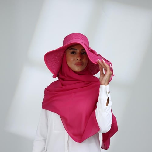 طقم قبعة كاملة مع طرحة صيفية