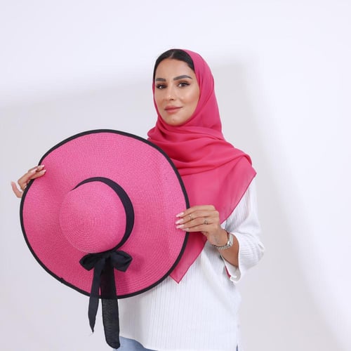 طقم قبعة كاملة مع طرحة صيفية